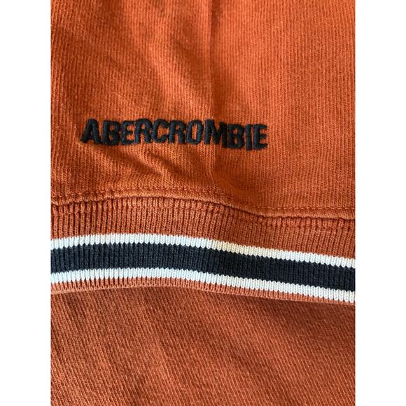 90s Abercrombie Outdoor Heavy Long Sleeve Orange Ringer Thermal Men Shirt XL USA - Picture 5 of 8